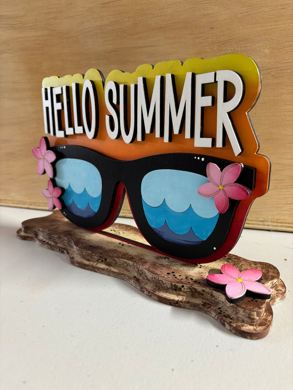 Hello Summer Shelf Sitter