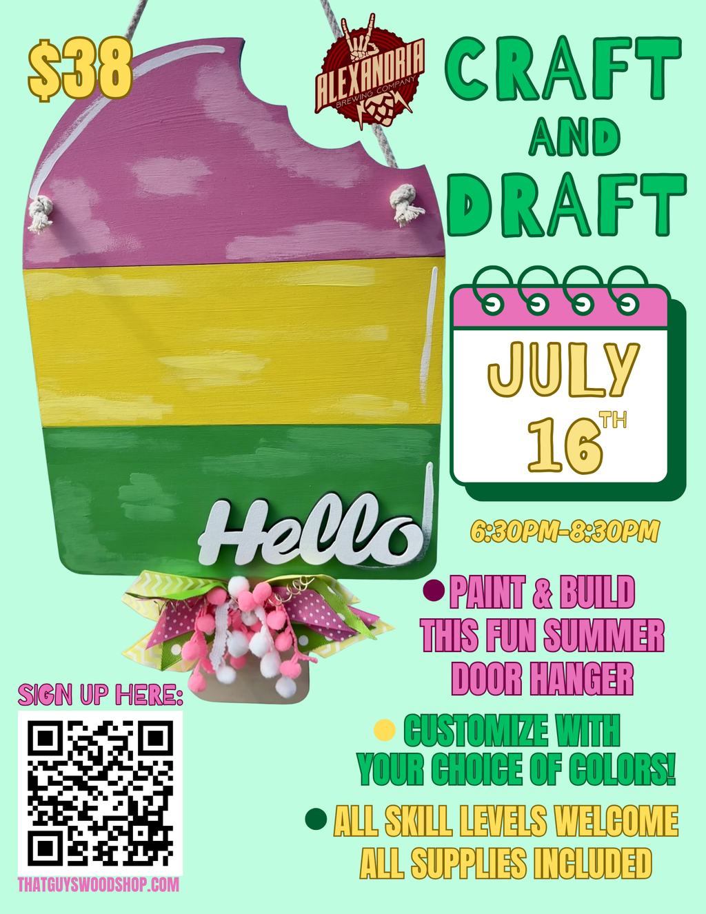 July 16th Craft & Draft at Alexandria Brewing Company
