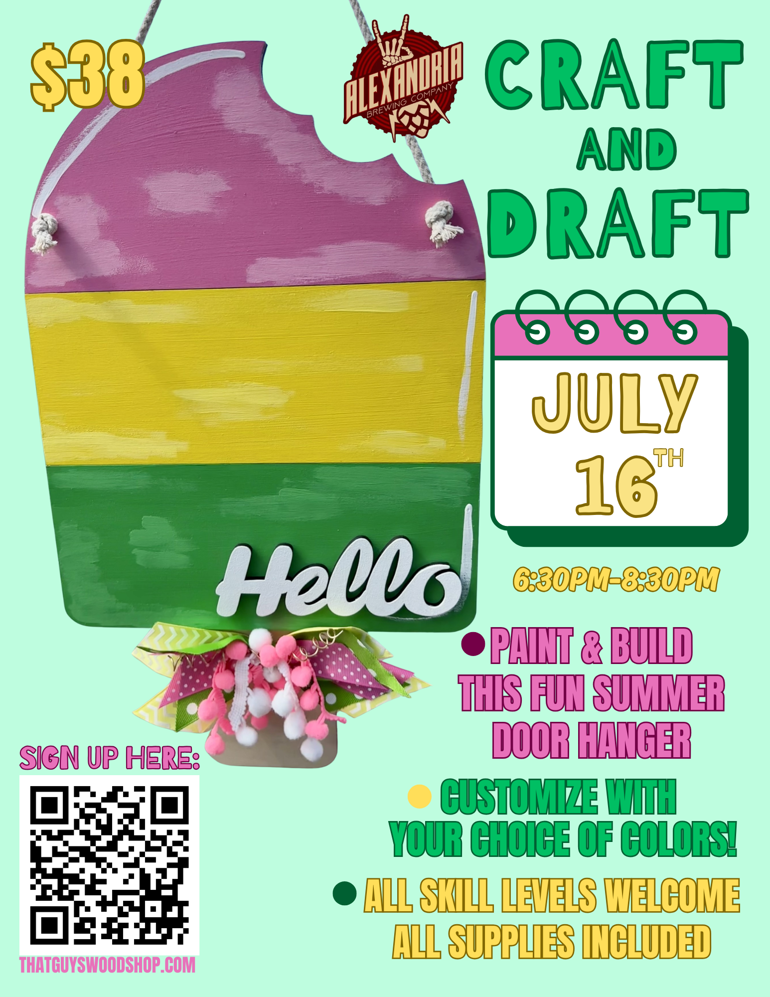 July 16th Craft & Draft at Alexandria Brewing Company