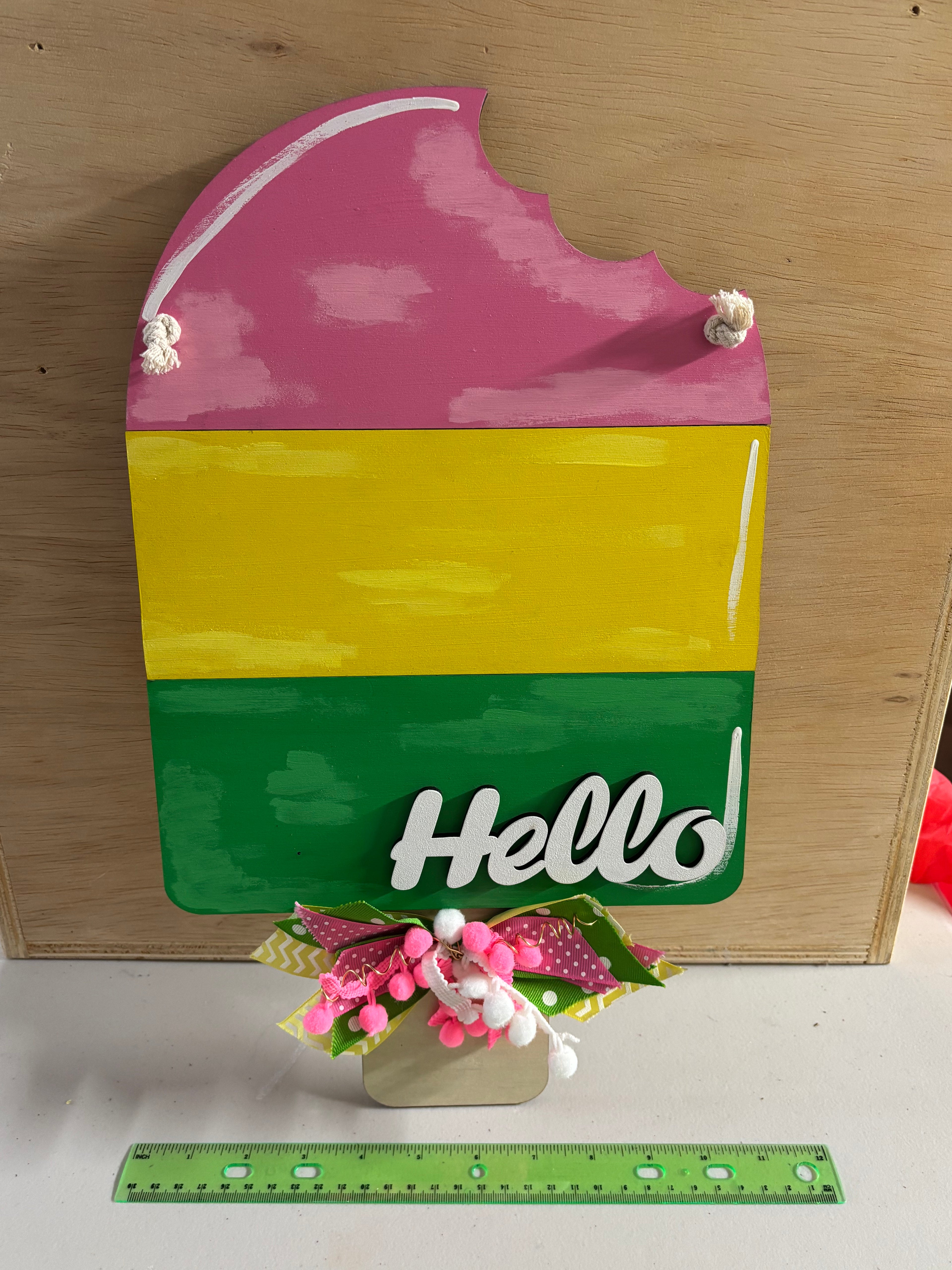 Popsicle Door Hanger