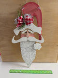 Santa Door Hanger - Pink Hat