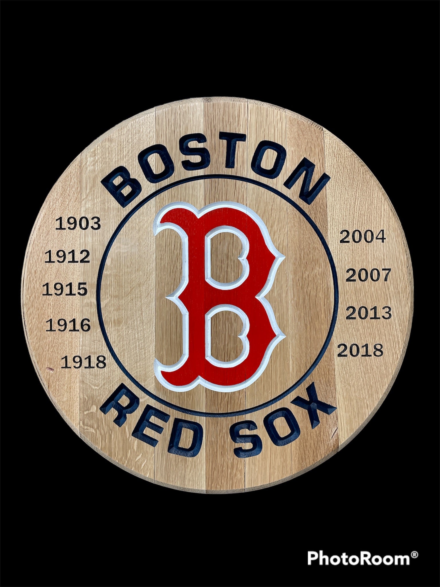 Custom Carved or Laser Engraved Bourbon Barrel Lid
