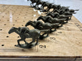Set of 3-D Printed horses for horse racing game