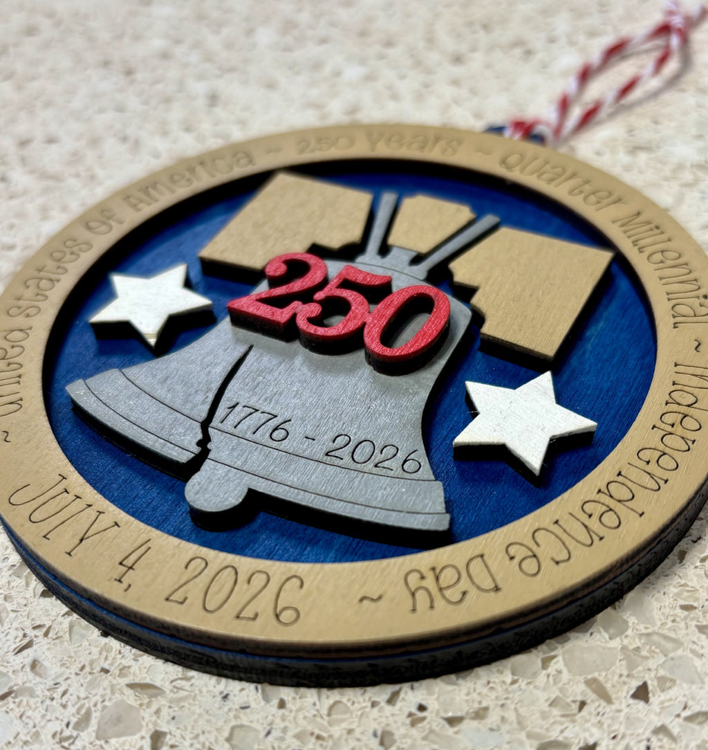 USA 250th Anniversary Ornament