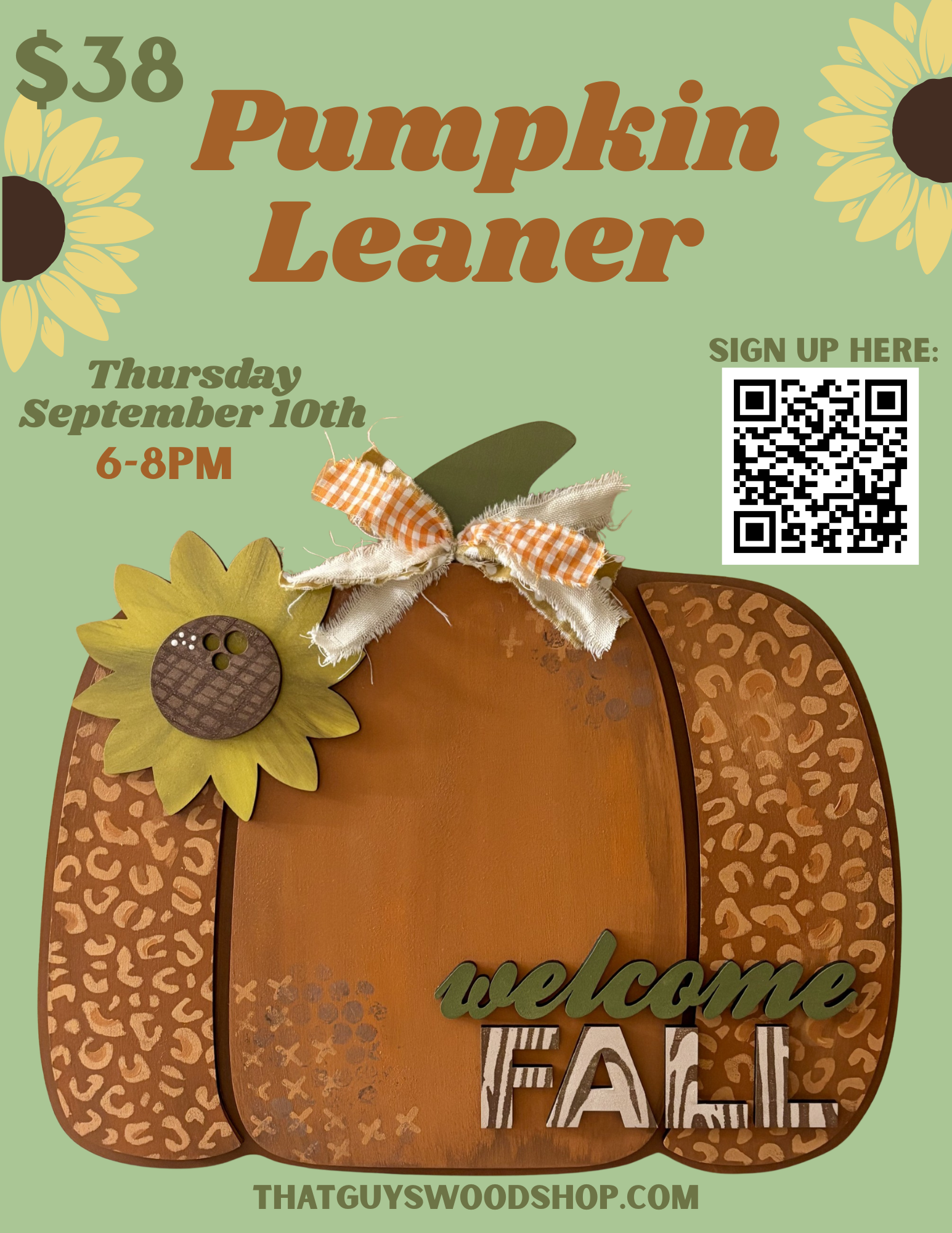 September 10th Pumpkin Leaner at Stonehouse Settlement Winery